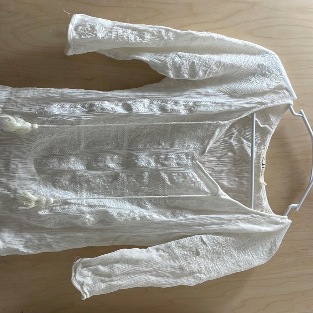 Hardly worn embroidered top